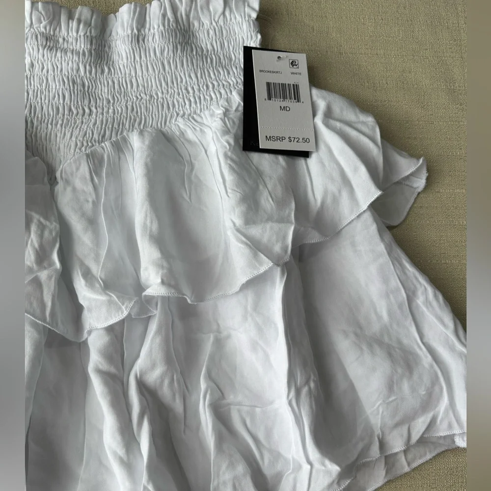 Katie J NYC Girls/Junior Smocked Brooke Skirt White Size M